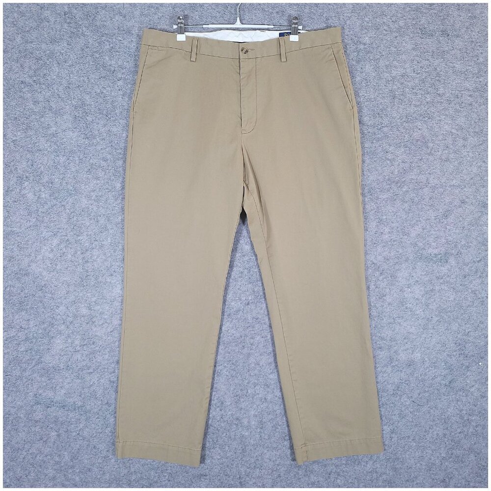 Polo Ralph Lauren Mens Stretch Classic Fit Tan Khaki Chino Pants 36x30